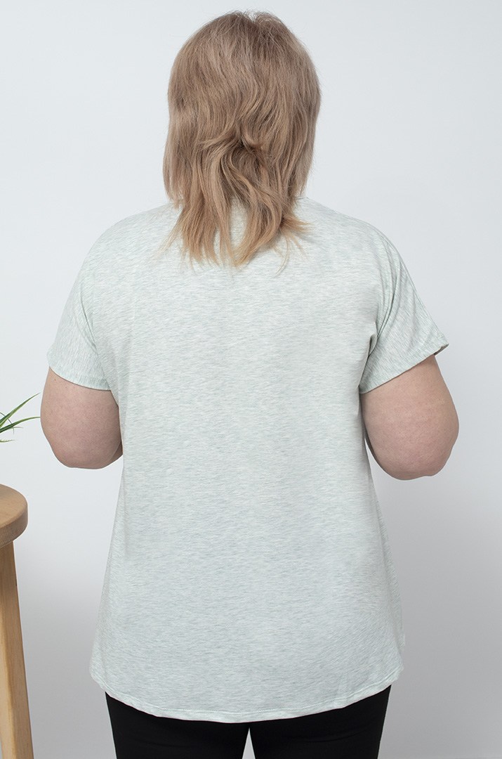 Футболка з принтом кульбабка супер батал