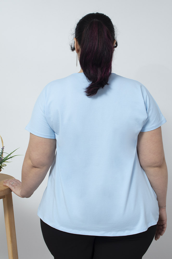 Футболка з принтом кульбабка супер батал