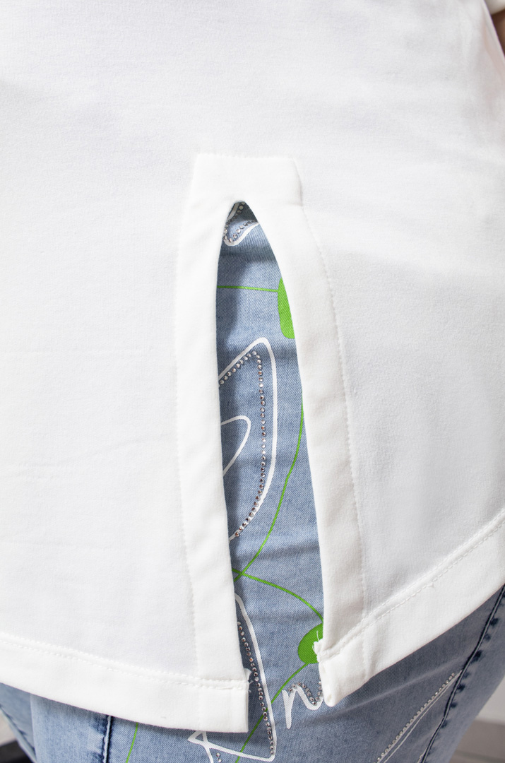 Футболка довга з розрізом супер батал