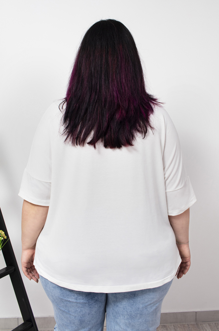 Футболка довга з розрізом супер батал