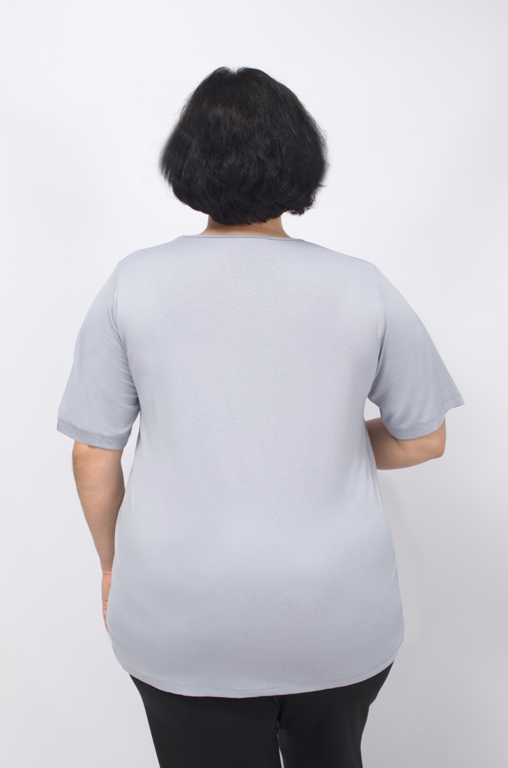 Довга футболка з ромашкою супер батал