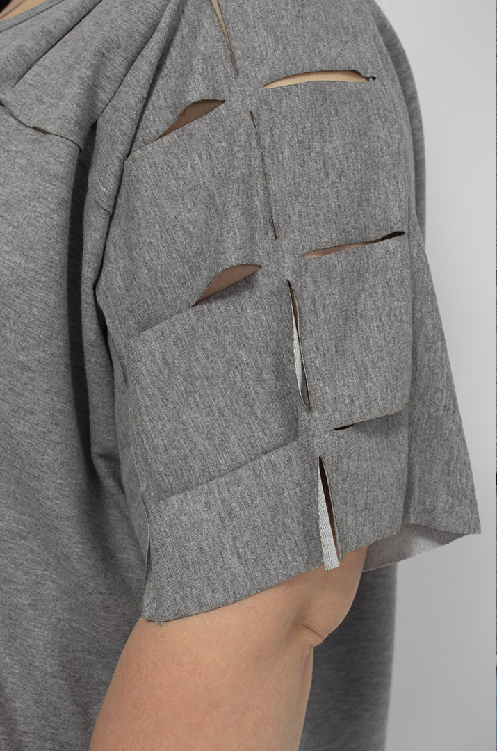 Футболка рвана однотонна супер батал