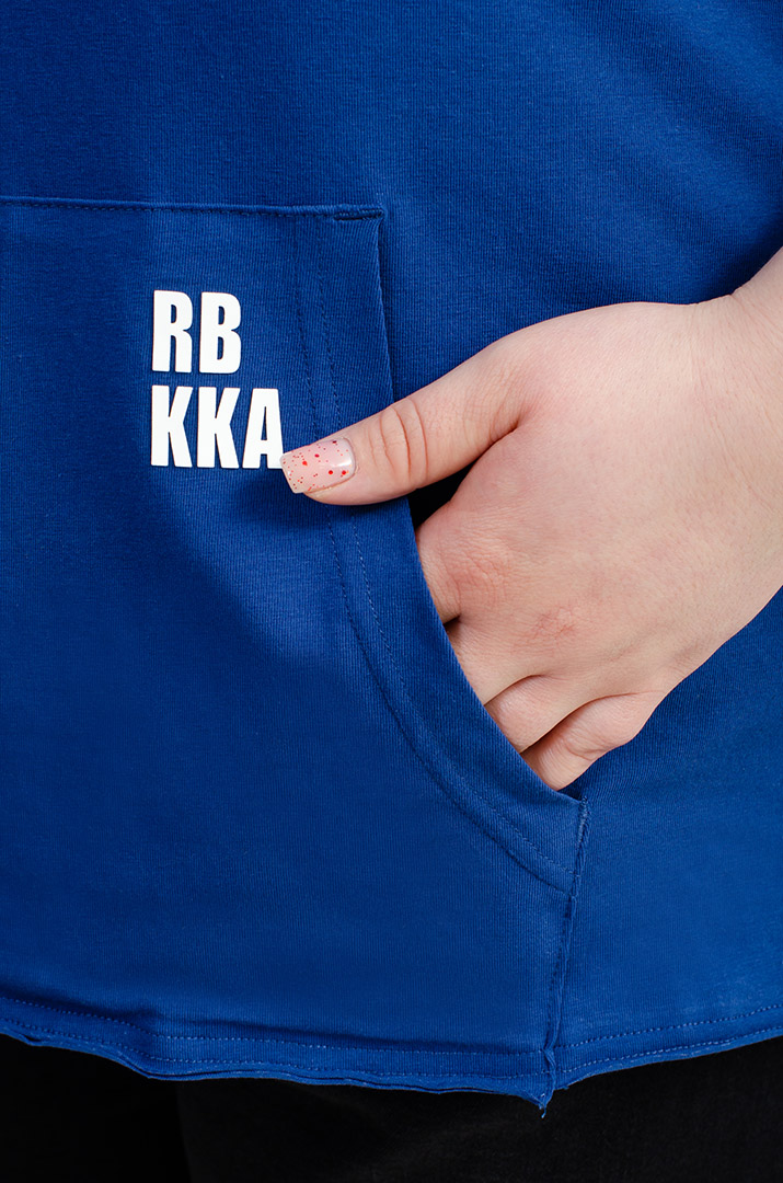 Футболка з кишенею-кенгуру великих розмірів