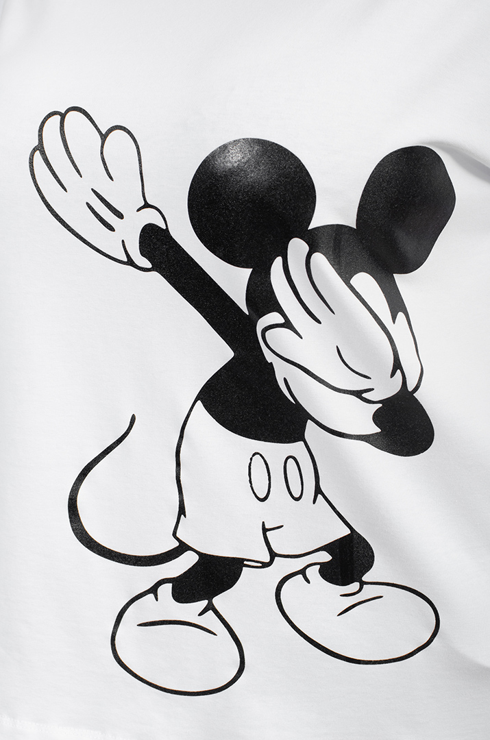 Футболка з принтом Міккі великих розмірів
