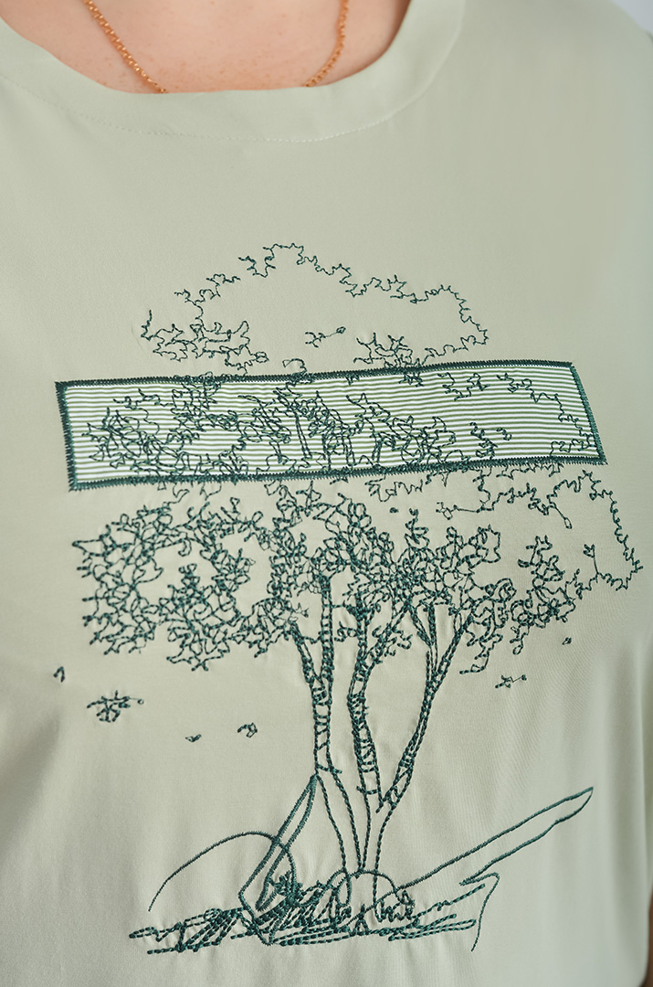 Футболка із зав'язками великих розмірів