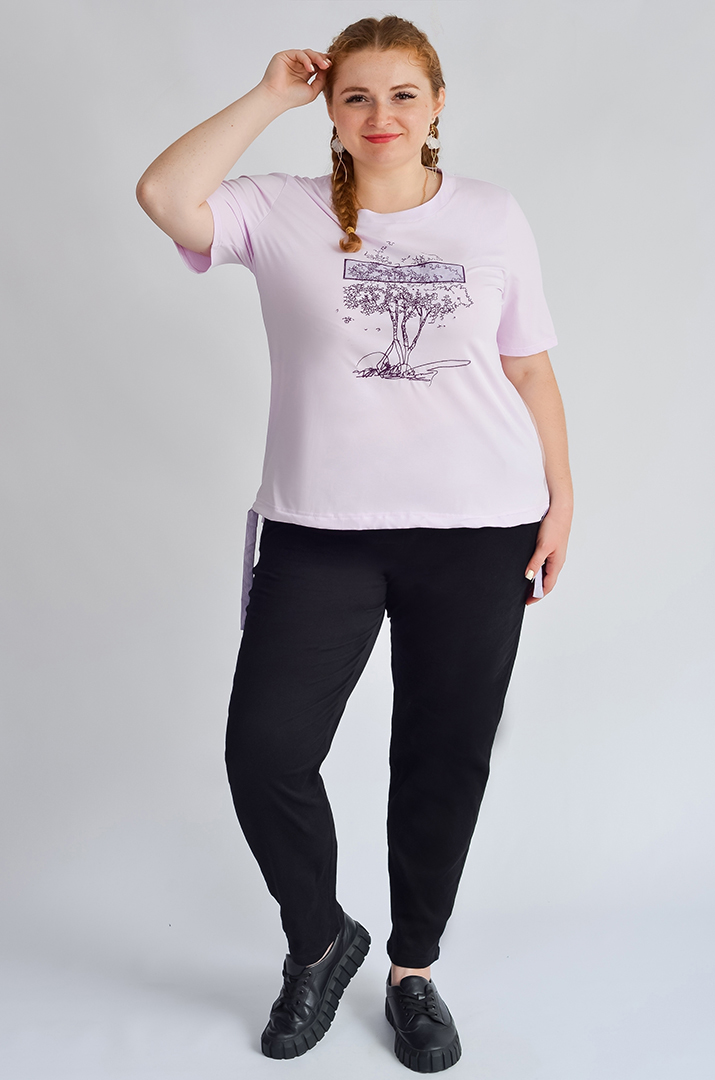 Футболка із зав'язками великих розмірів