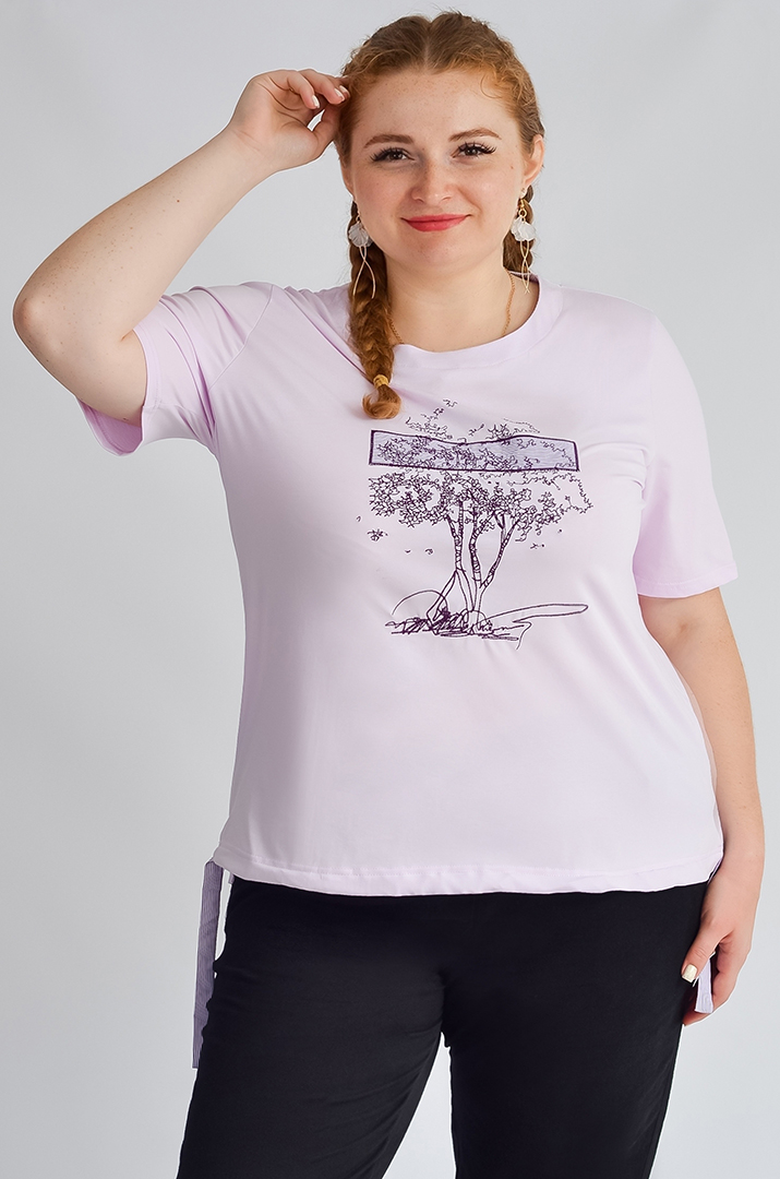 Футболка із зав'язками великих розмірів