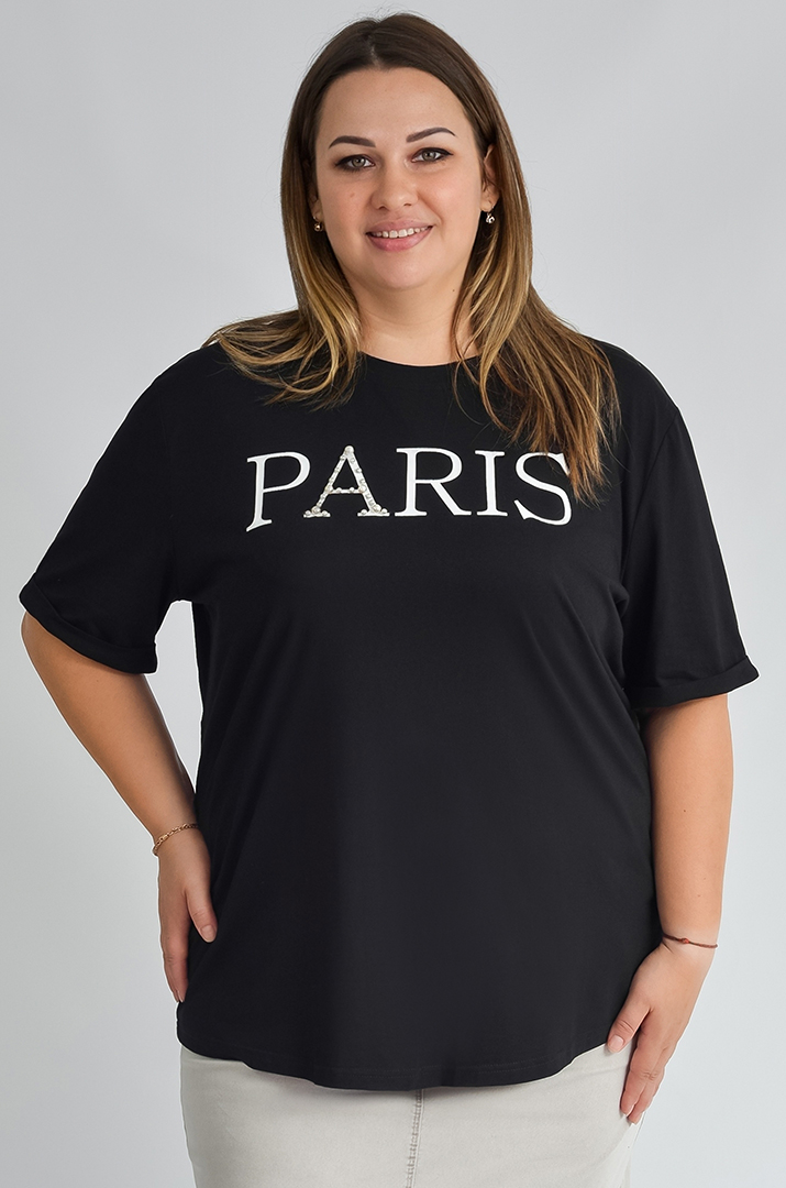 Футболка Paris великих розмірів