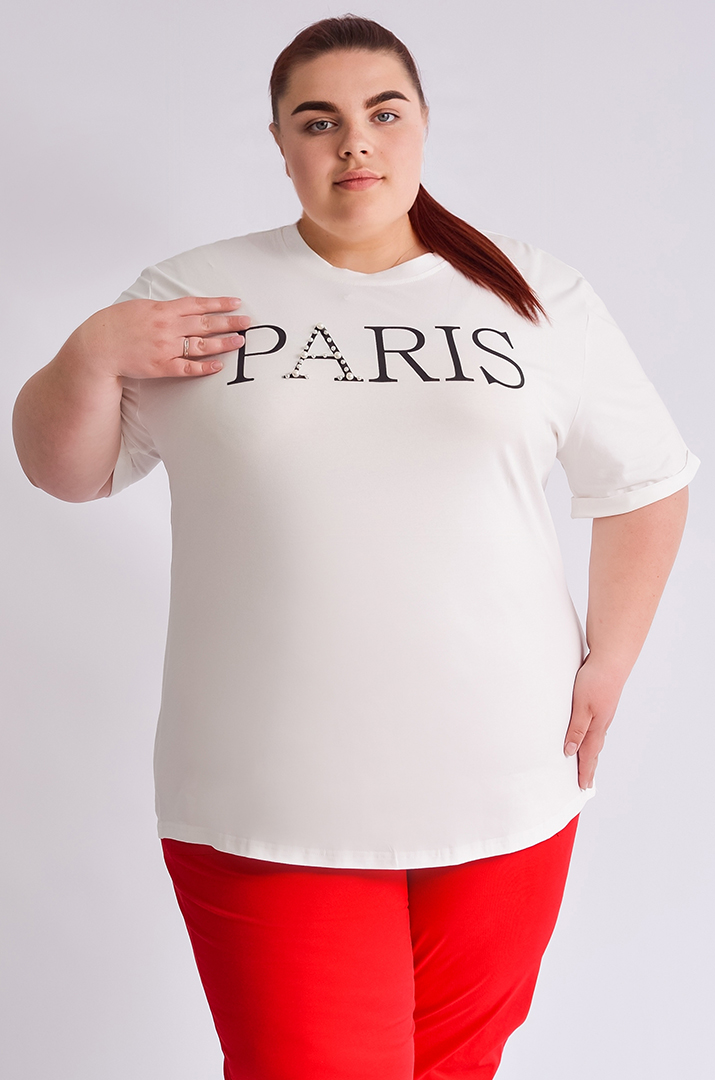 Футболка Paris великих розмірів