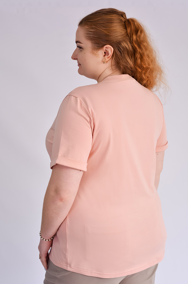 Футболка довга з принтом леопарда великих розмірів