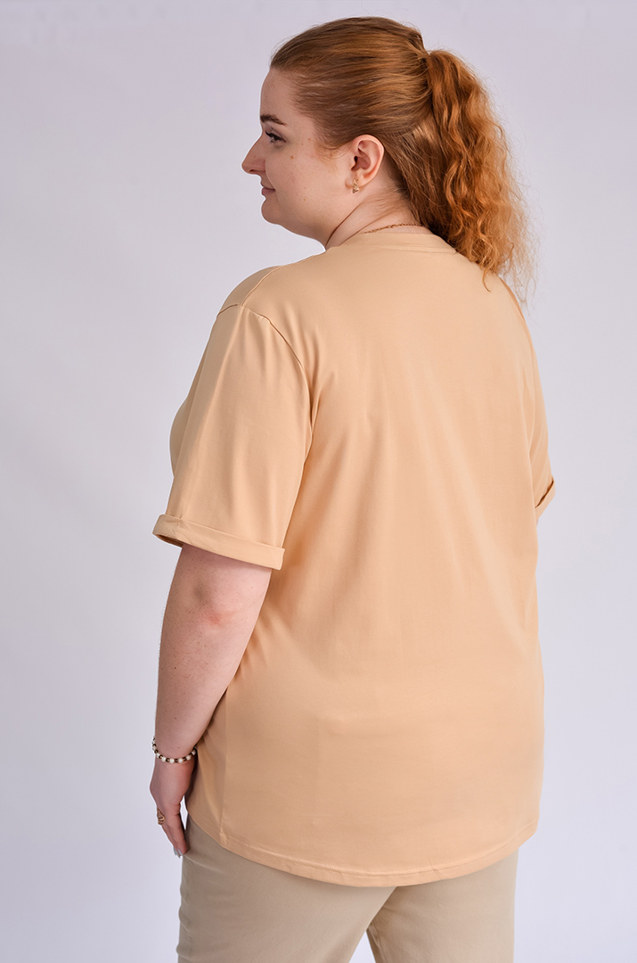 Футболка довга з принтом леопарда великих розмірів