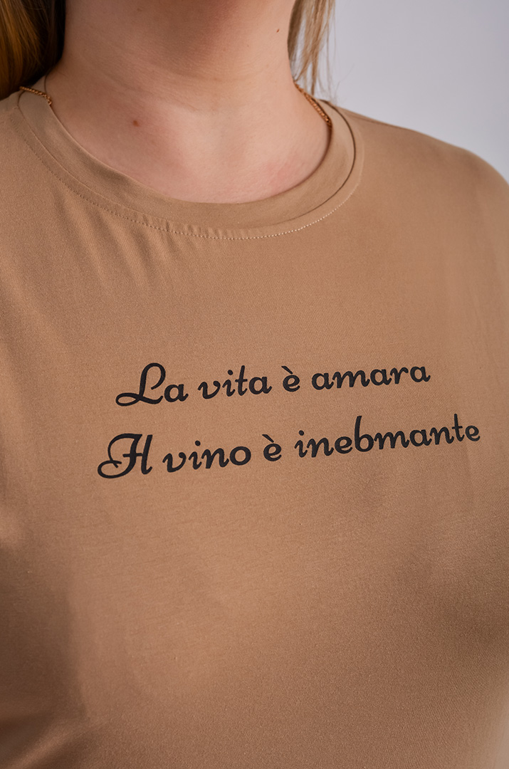 Футболка трикотажная с надписью больших размеров