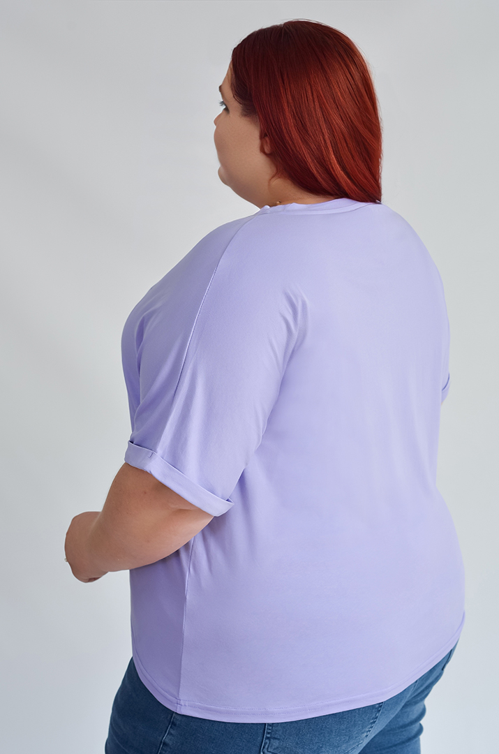 Футболка трикотажная с надписью больших размеров