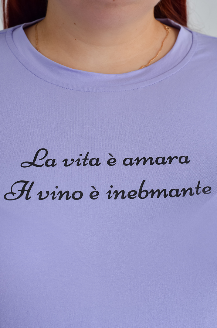 Футболка трикотажная с надписью больших размеров