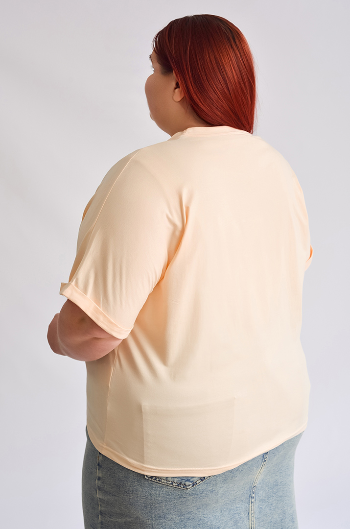 Футболка трикотажная с надписью больших размеров