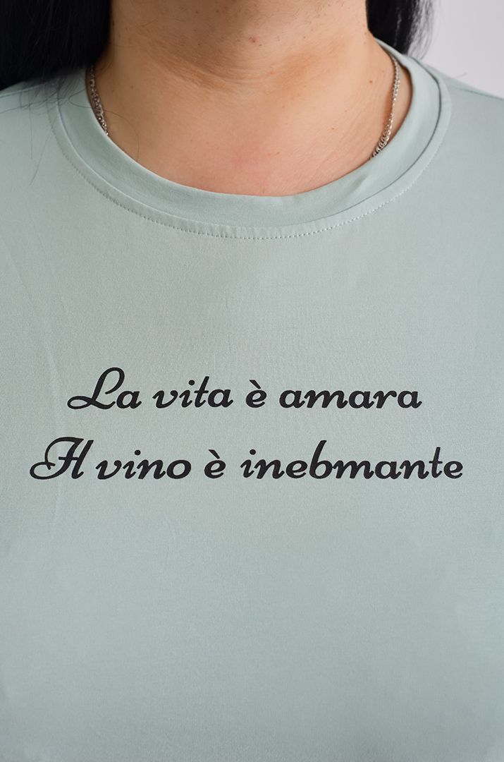 Футболка трикотажная с надписью больших размеров