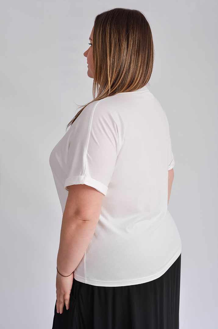 Футболка трикотажная с надписью больших размеров