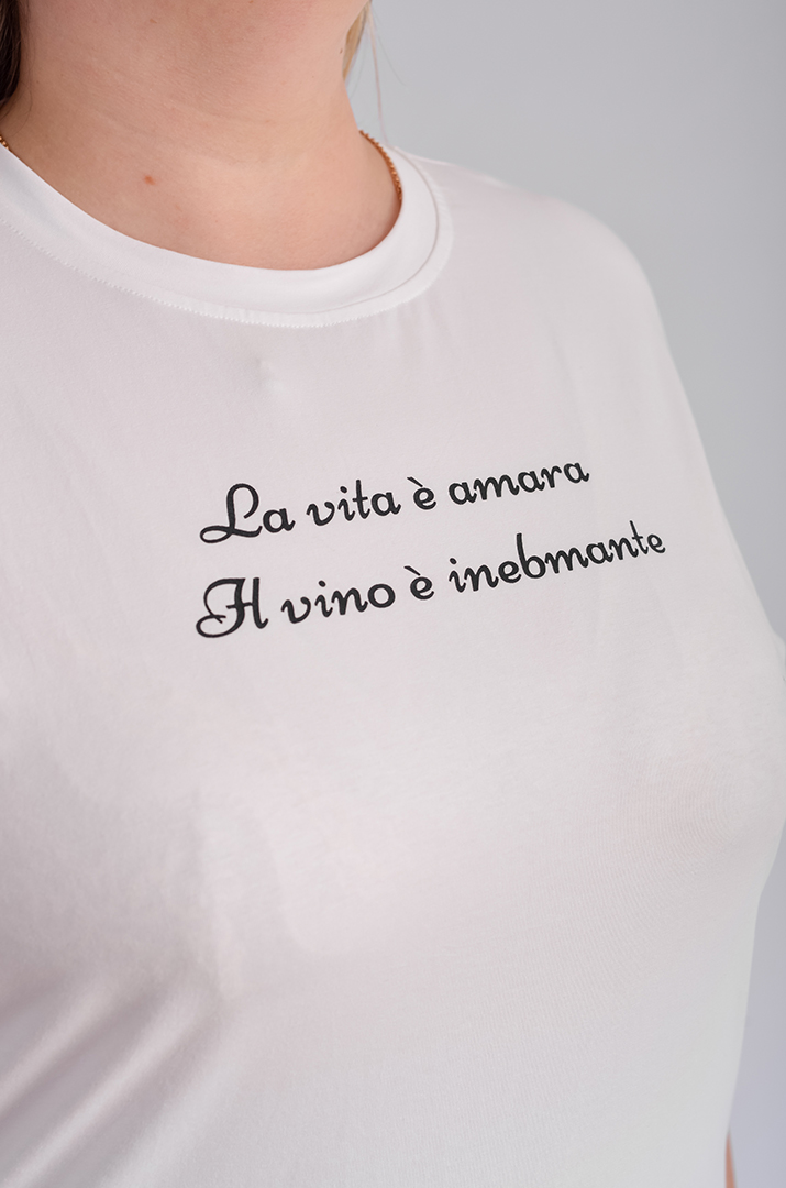 Футболка трикотажная с надписью больших размеров