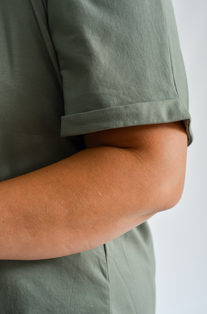 Футболка трикотажная с надписью больших размеров