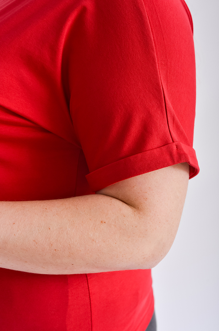 Футболка трикотажная с надписью больших размеров