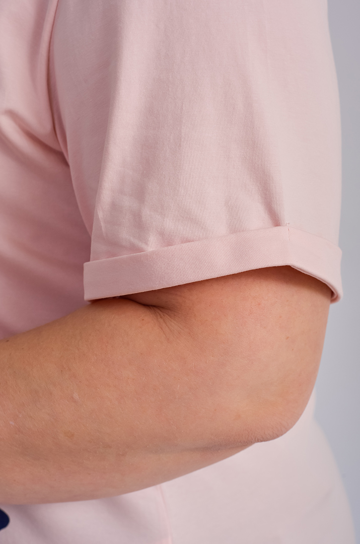 Футболка з котиком в орнамент великих розмірів