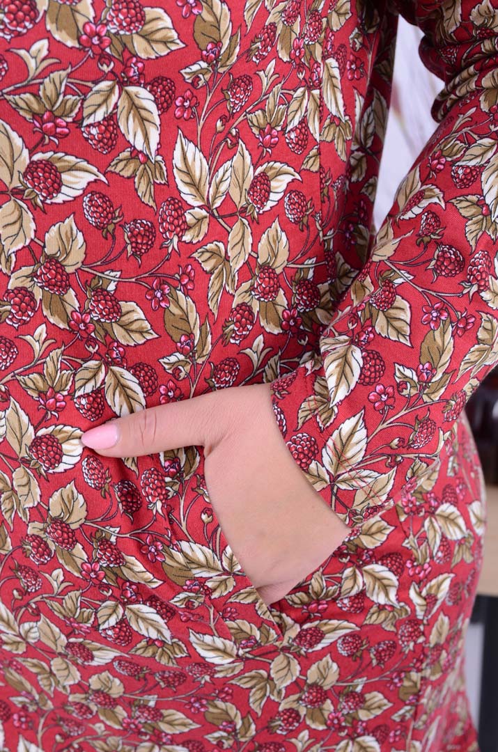 Халат подовжений з кишенями  батал