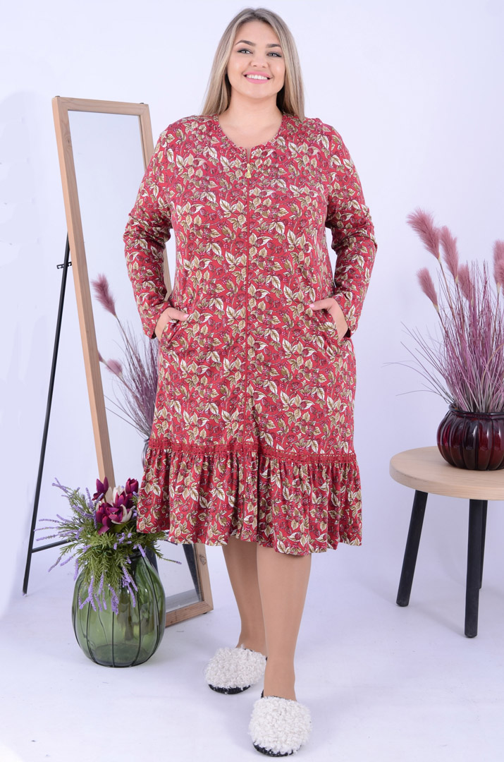 Халат подовжений з кишенями  батал