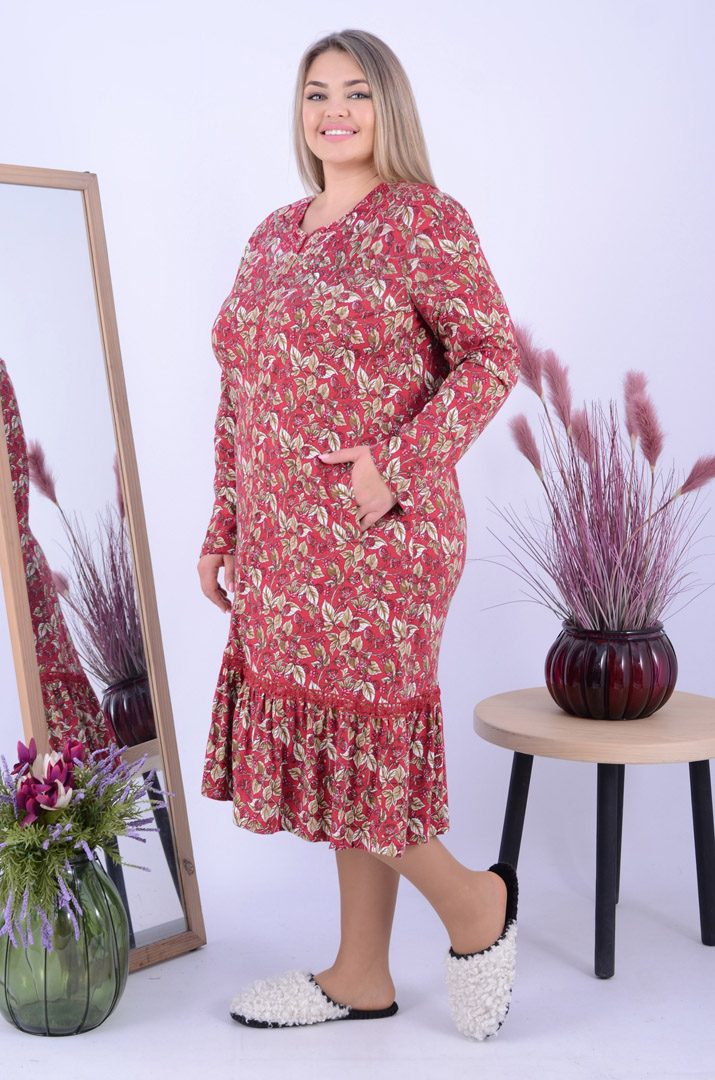 Халат подовжений з кишенями  батал