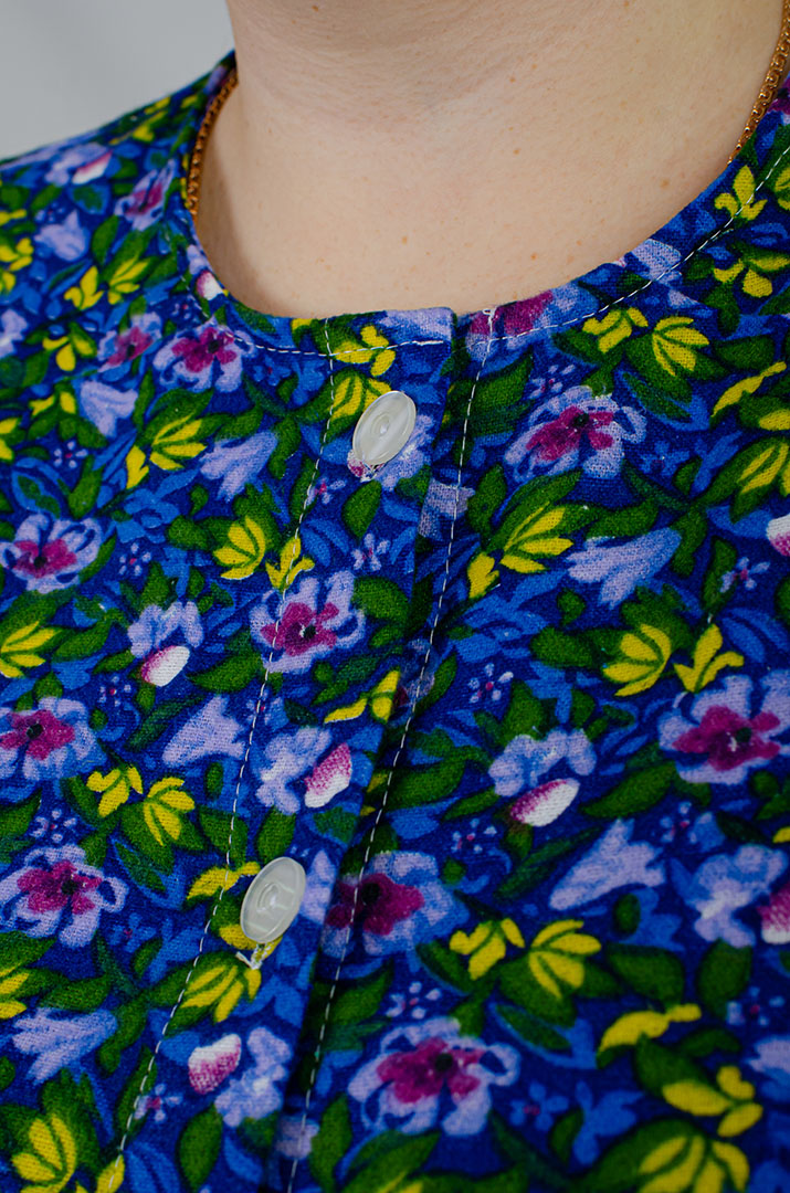 Халат байковий в принт великих розмірів