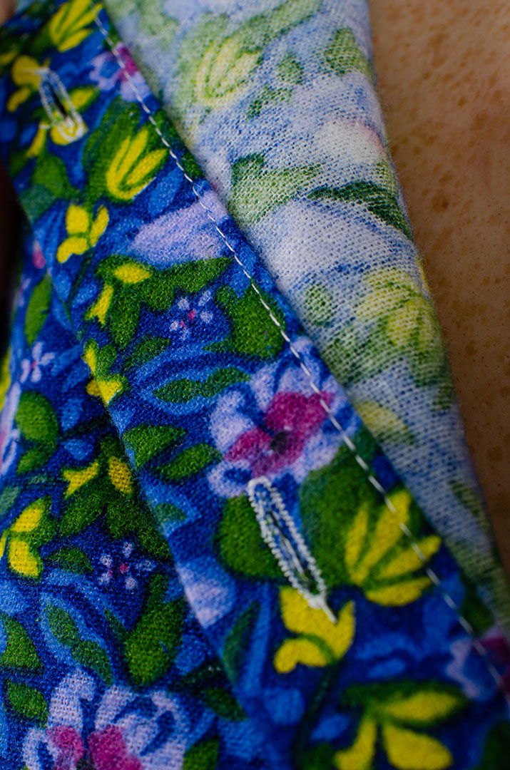 Халат байковий в принт великих розмірів