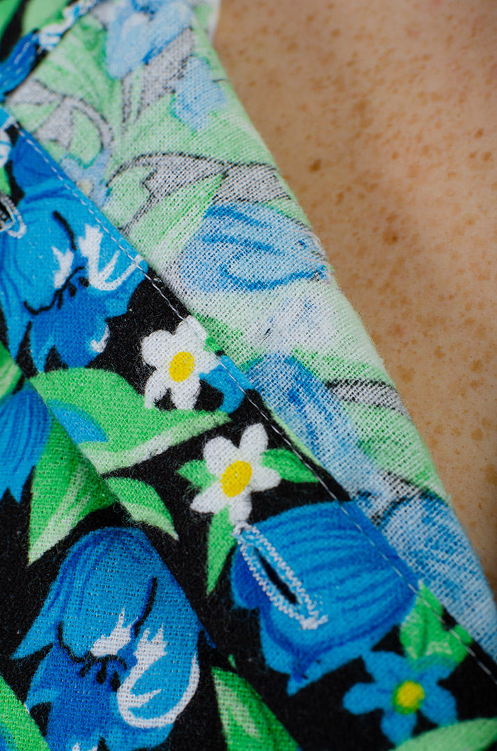 Халат байковий в принт великих розмірів