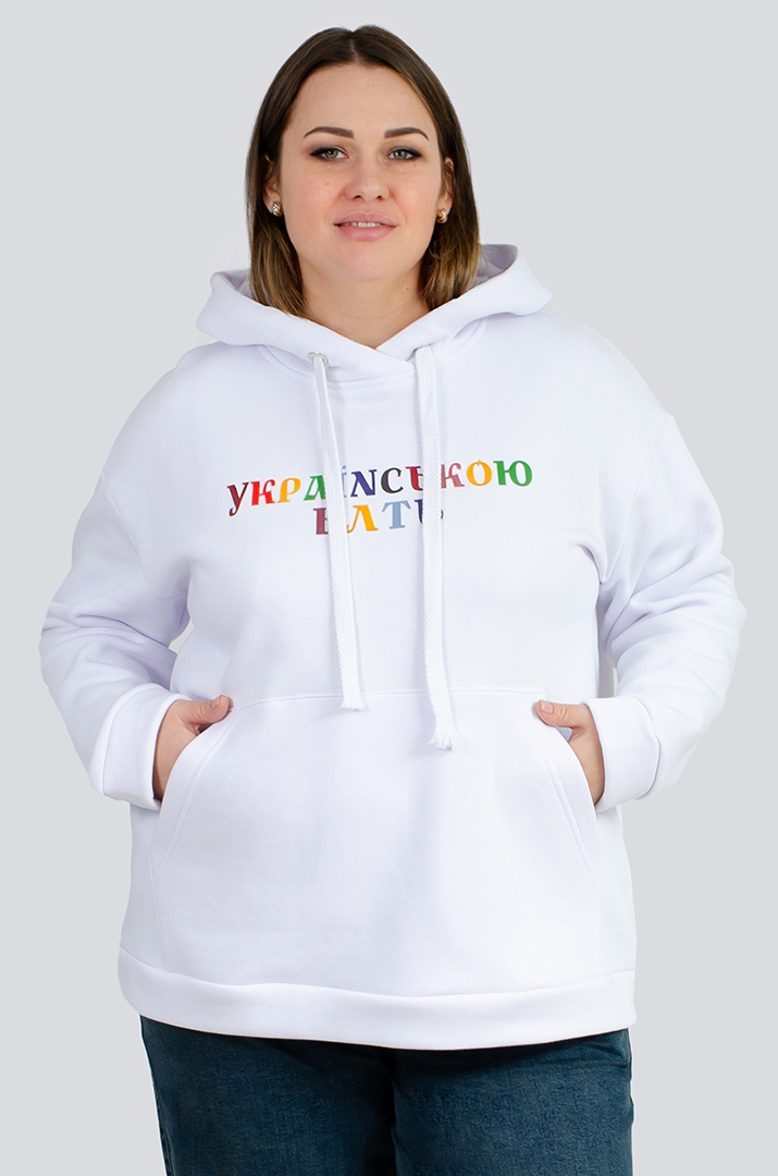 Худі з оригінальним написом великих розмірів