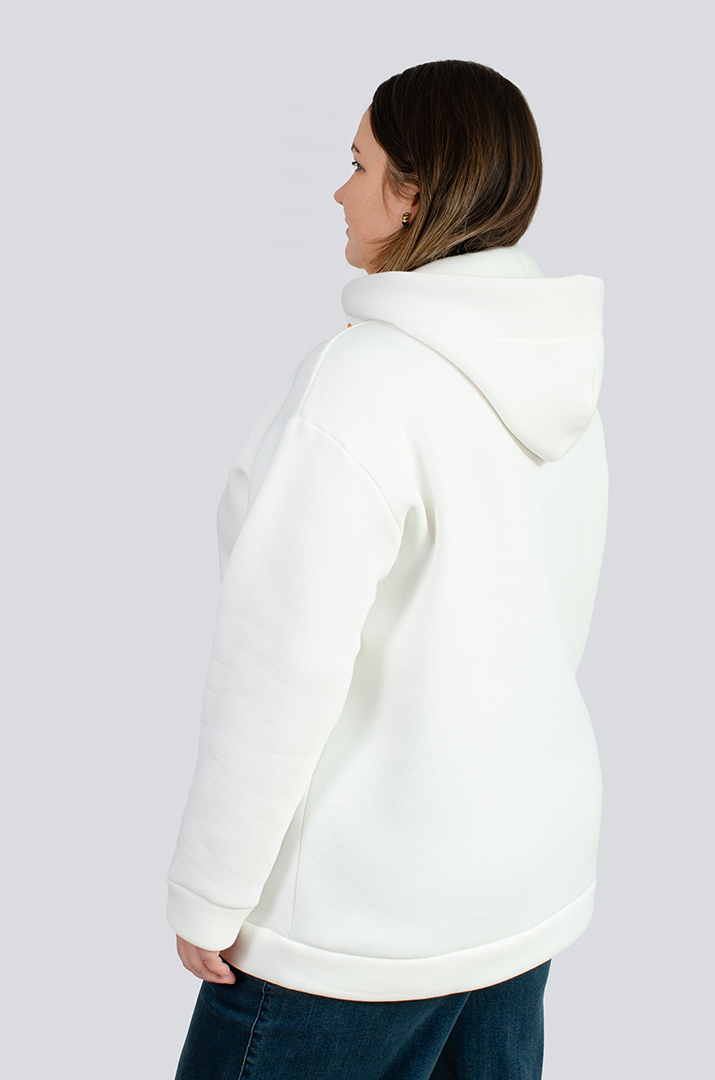 Худі з оригінальним написом великих розмірів