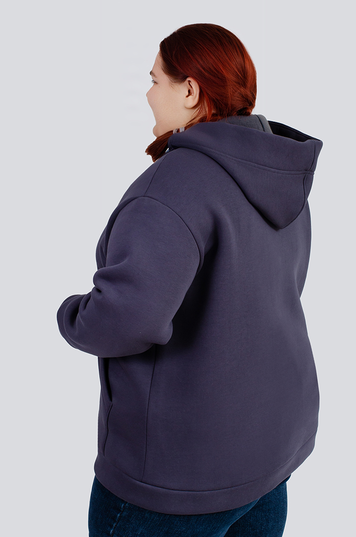 Худі з оригінальним написом великих розмірів