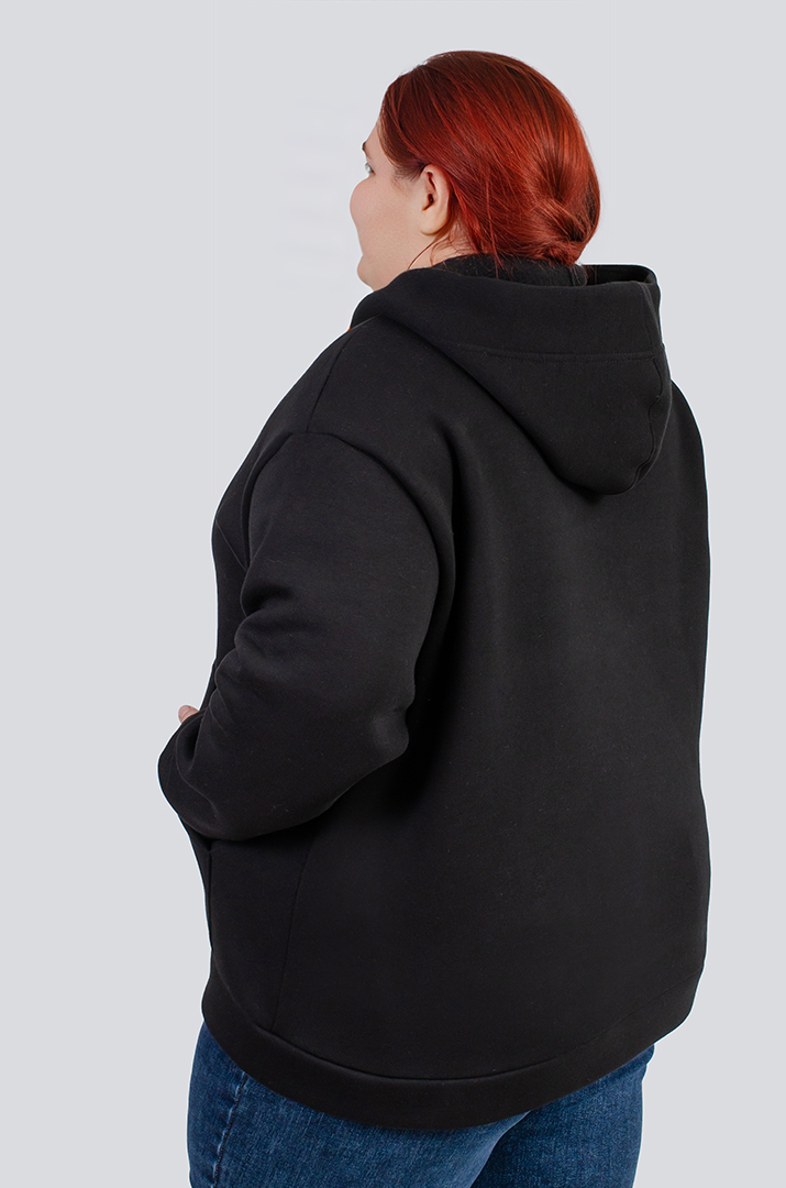 Худі з оригінальним написом великих розмірів