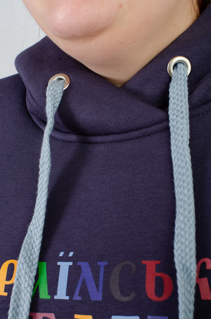 Худі з оригінальним написом великих розмірів