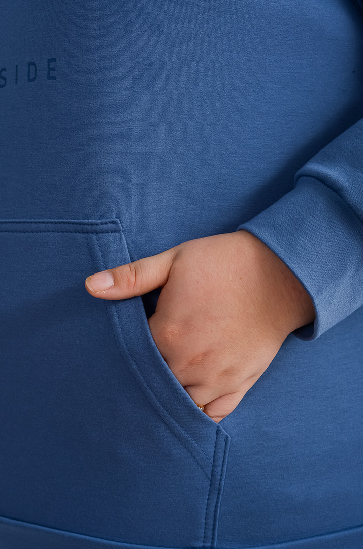 Худі з капюшоном і текстовим дизайном великих розмірів