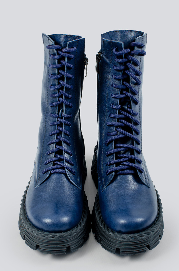 Черевики шкіряні на шнурівці в різних кольорах великих розмірів