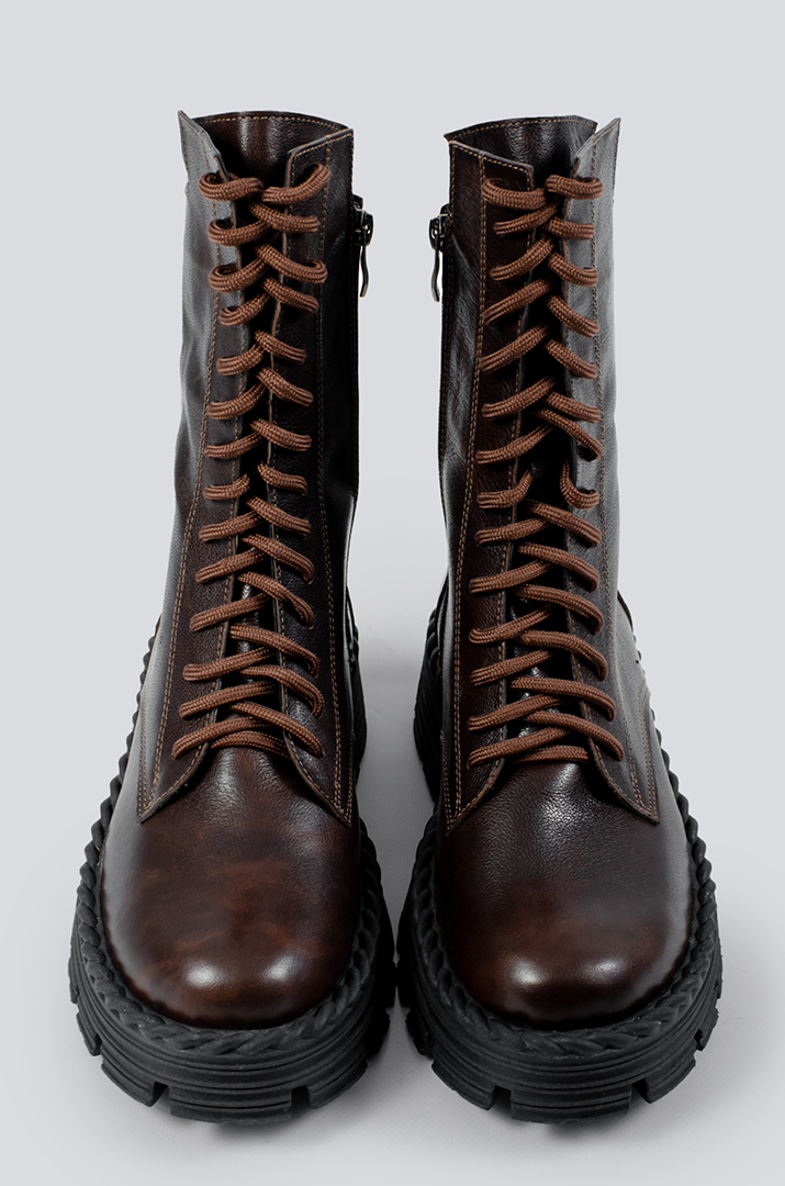 Черевики шкіряні на шнурівці в різних кольорах великих розмірів