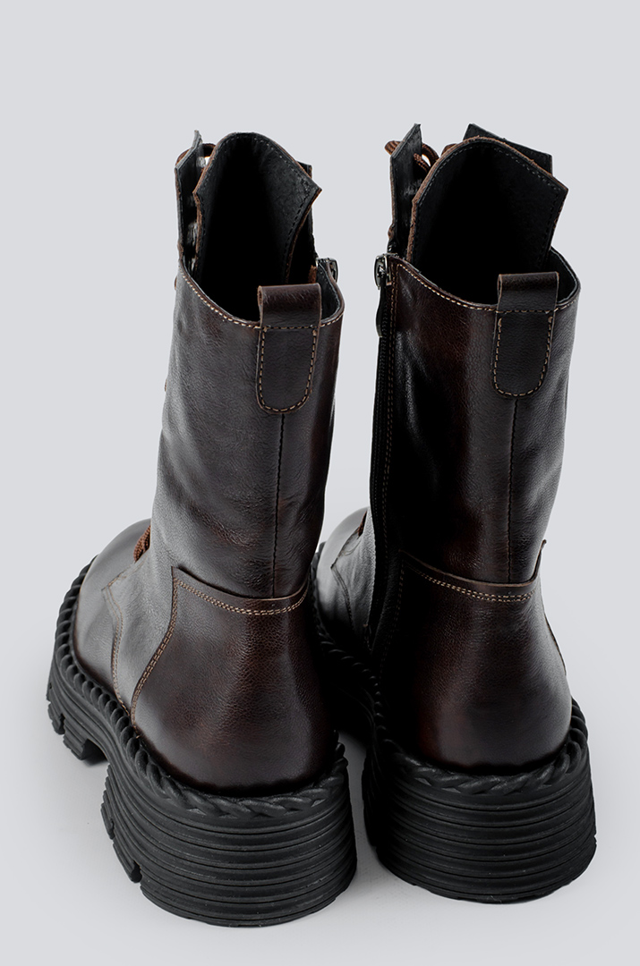 Черевики шкіряні на шнурівці в різних кольорах великих розмірів