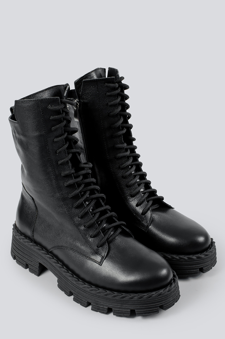 Черевики шкіряні на шнурівці в різних кольорах великих розмірів