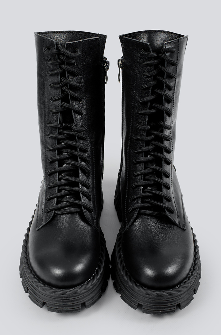 Черевики шкіряні на шнурівці в різних кольорах великих розмірів