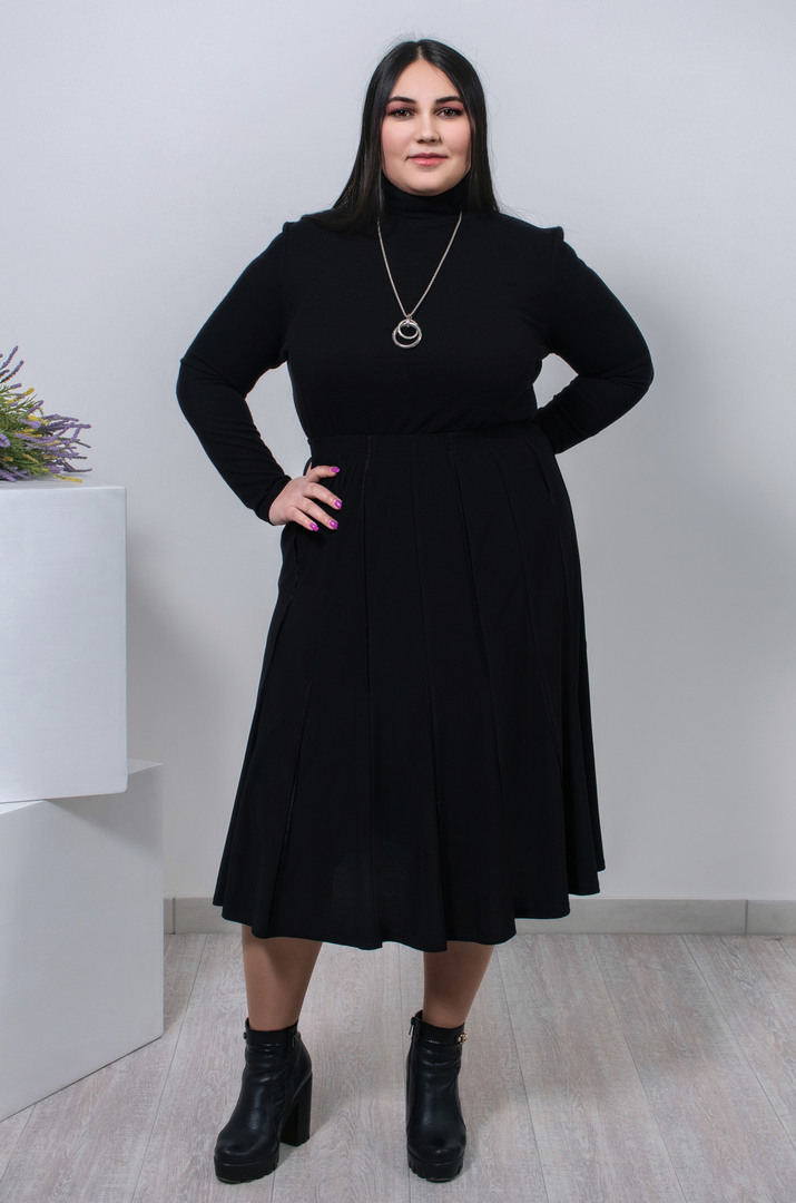 Спідниця міді фасону трапеція супер батал