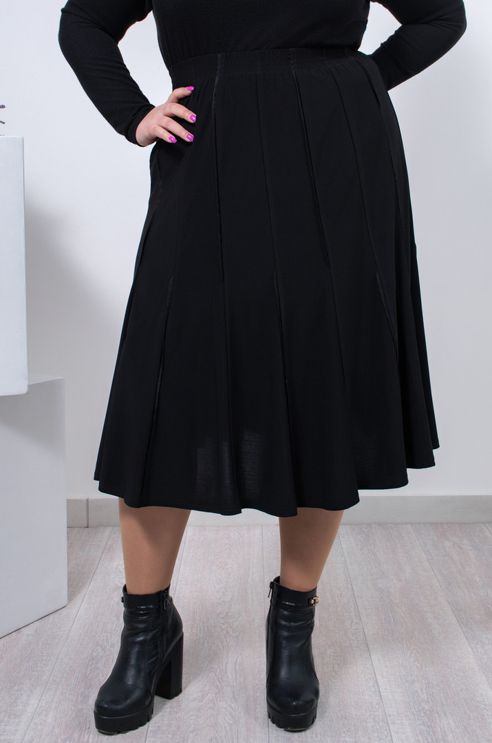 Спідниця міді фасону трапеція супер батал