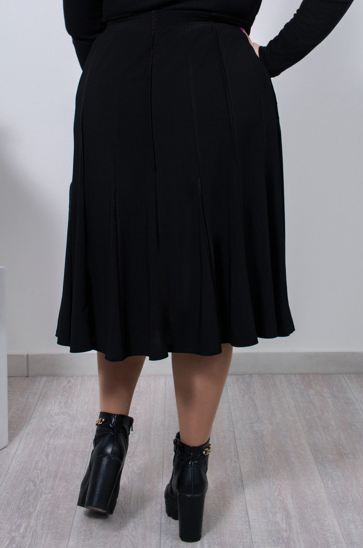 Спідниця міді фасону трапеція супер батал