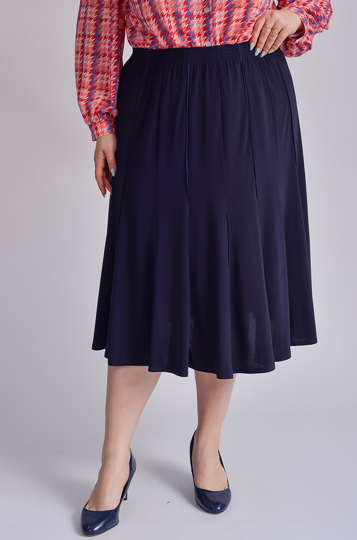 Спідниця міді фасону трапеція супер батал