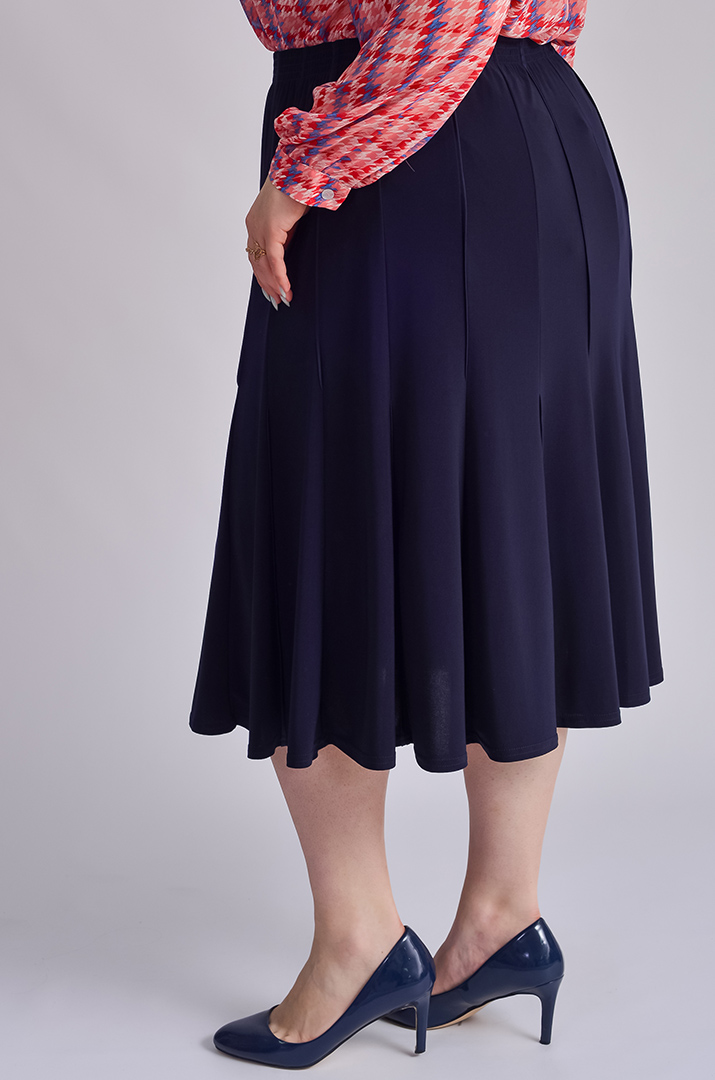 Спідниця міді фасону трапеція супер батал