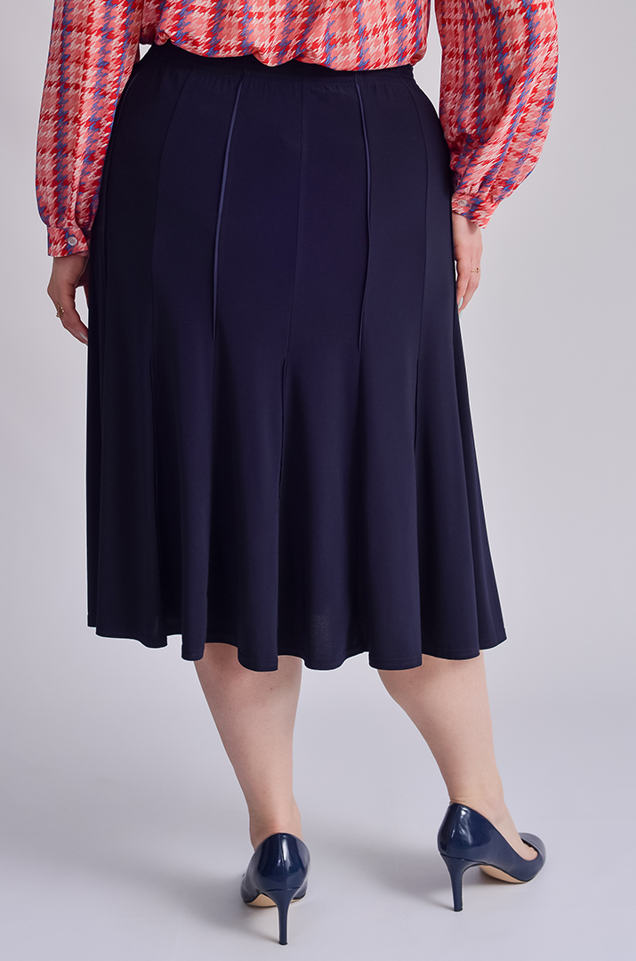 Спідниця міді фасону трапеція супер батал