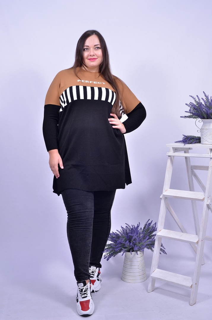 Туника прямая с принтом