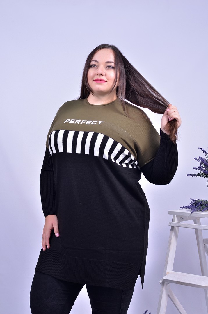 Туника прямая с принтом